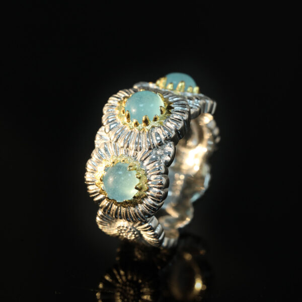 Ring Silber mit Edelstein – Bild 4
