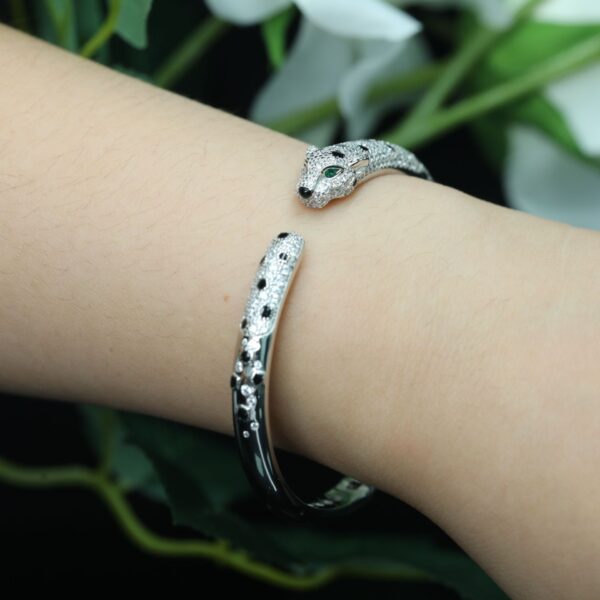 Leoparden Armband mit Edelstein – Bild 2